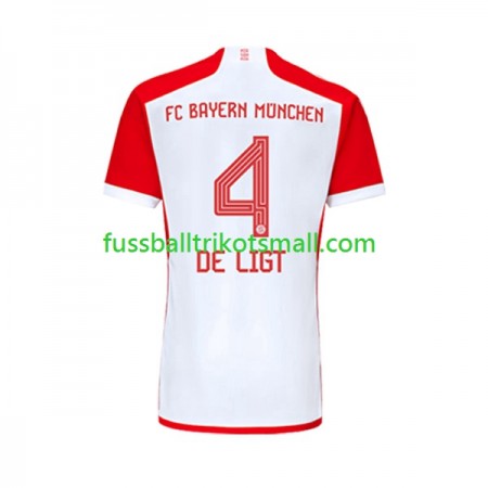 Fußballtrikots Bayern München Matthijs de Ligt 4 2023-2024 Kurzarm Heimtrikotsatz kaufen